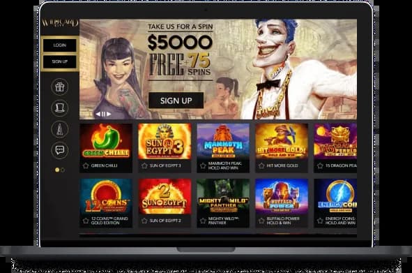 Wild Card City Casino Australia Desktop